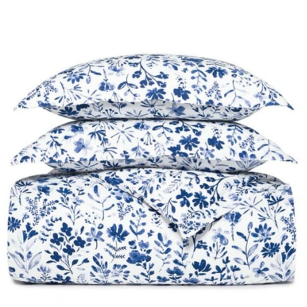 King size duvet cover and shams.